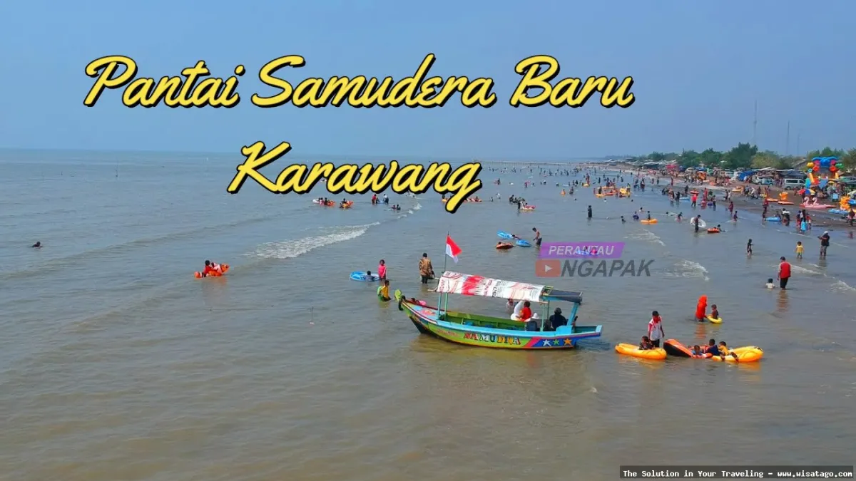 Pantai Samudera Baru Karawang yang indah