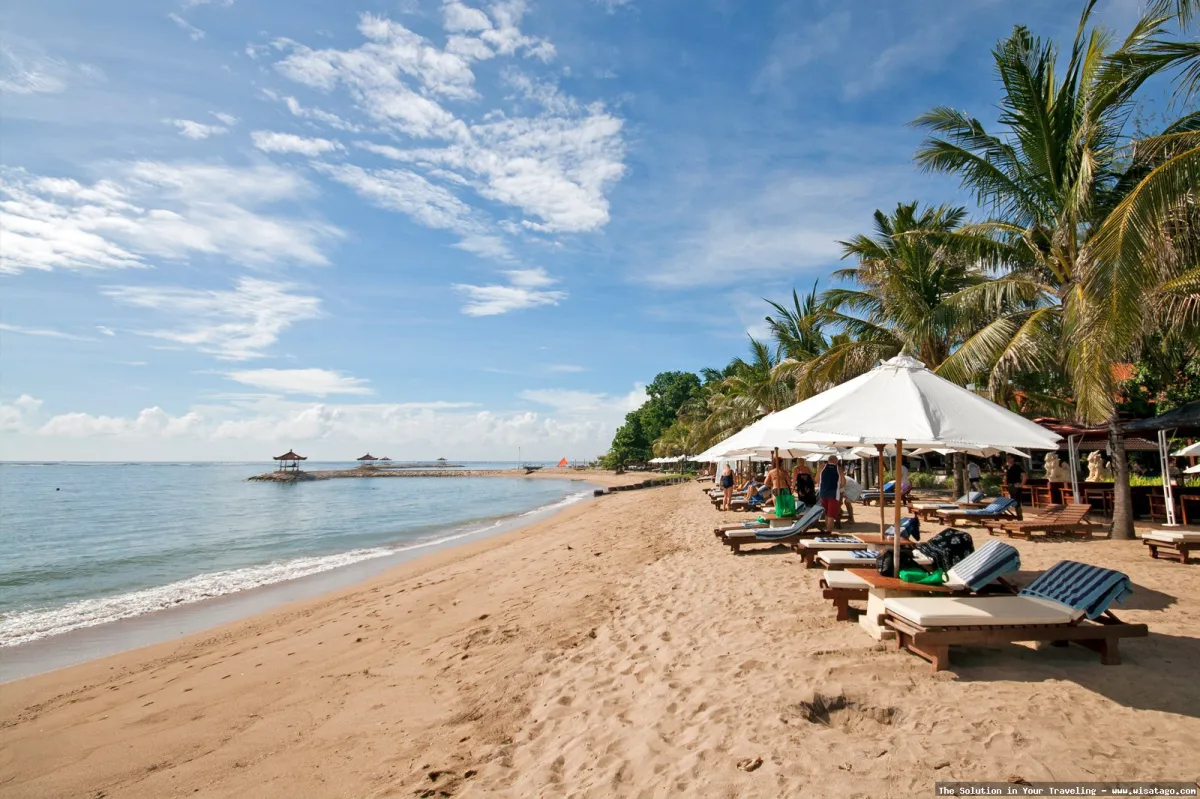 Pantai Sanur, pemandangan pantai yang tenang
