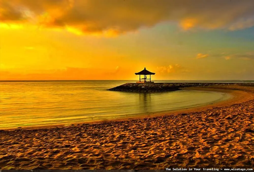 Pantai Sanur, keindahan garis pantai