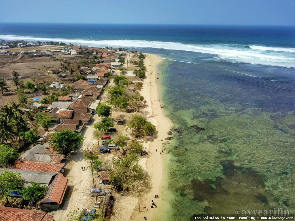 Pantai Sayang Heulang, garis pantai indah