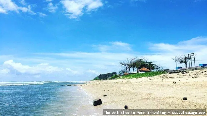 Pantai Sayang Heulang, garis pantai indah
