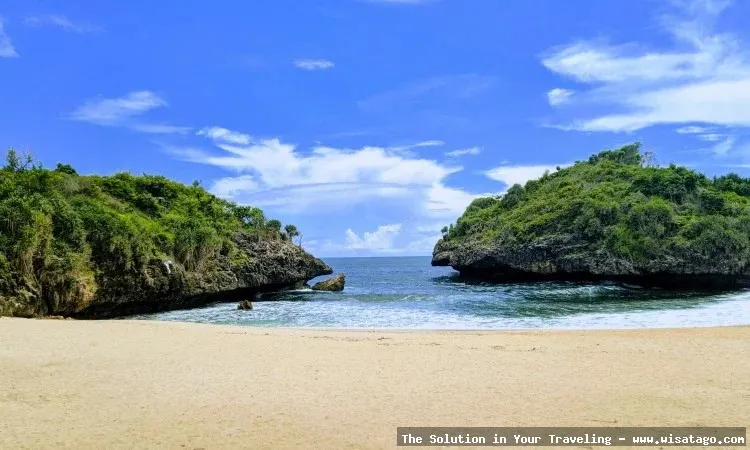 Pantai Sedahan Gunungkidul, pasir putih eksotis