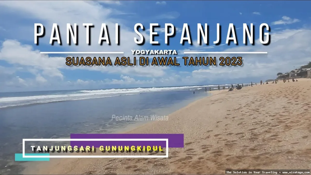 Pantai Sepanjang, pasir putih memukau