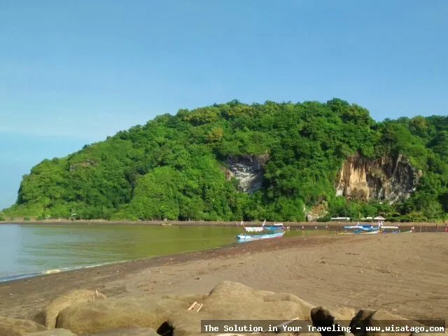Pantai Sodong, pemandangan tepi laut