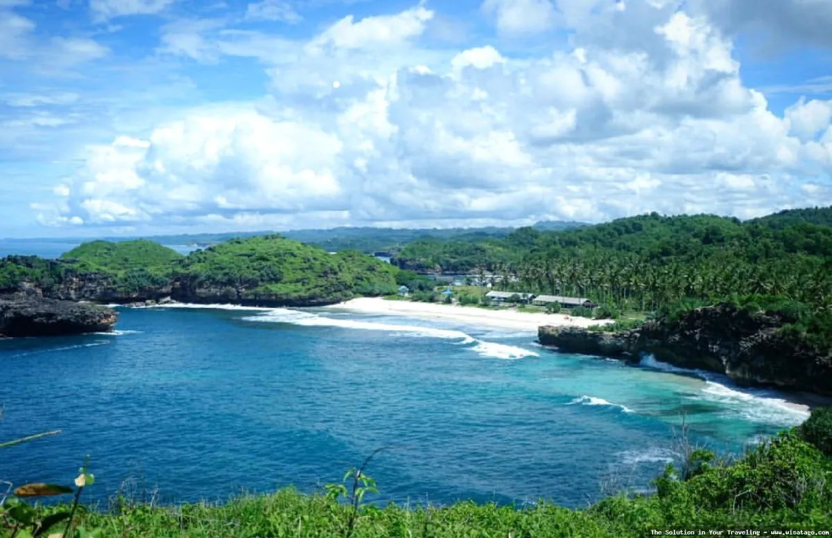 Pantai Srau Pacitan, pasir putih menawan
