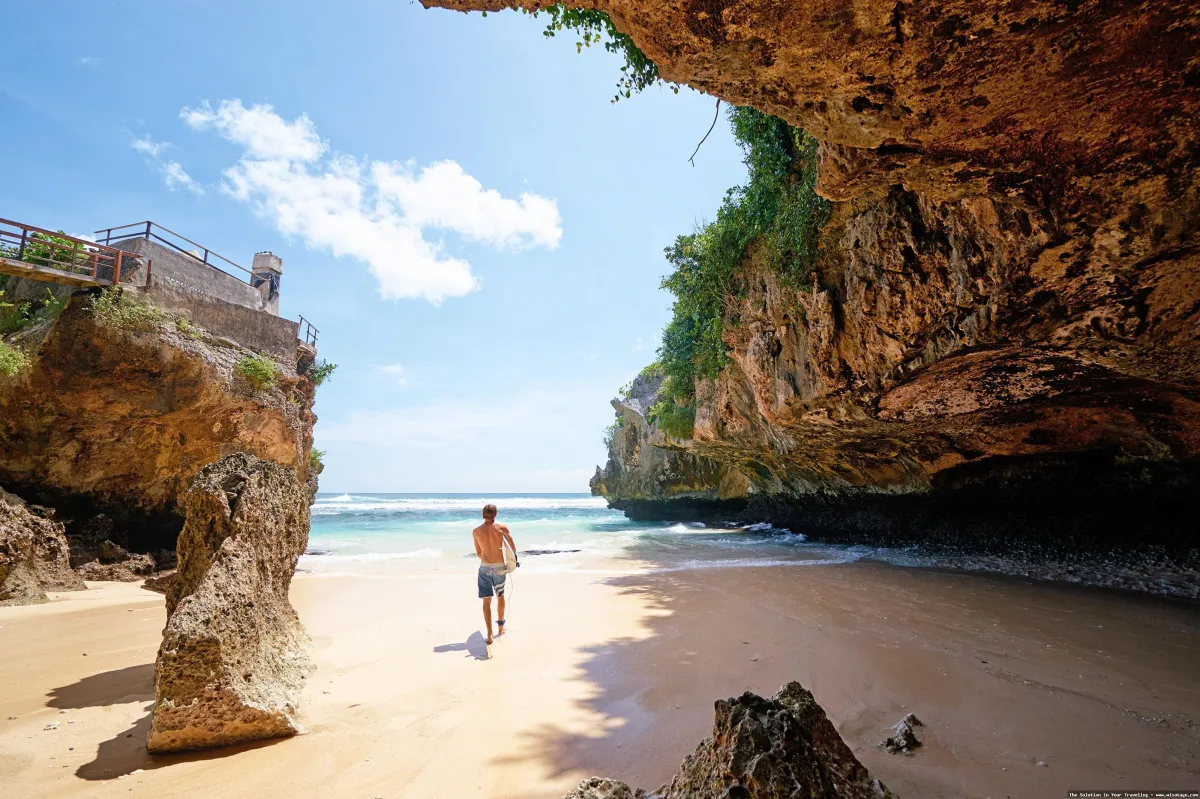 Pantai Suluban, keindahan tersembunyi Bali.