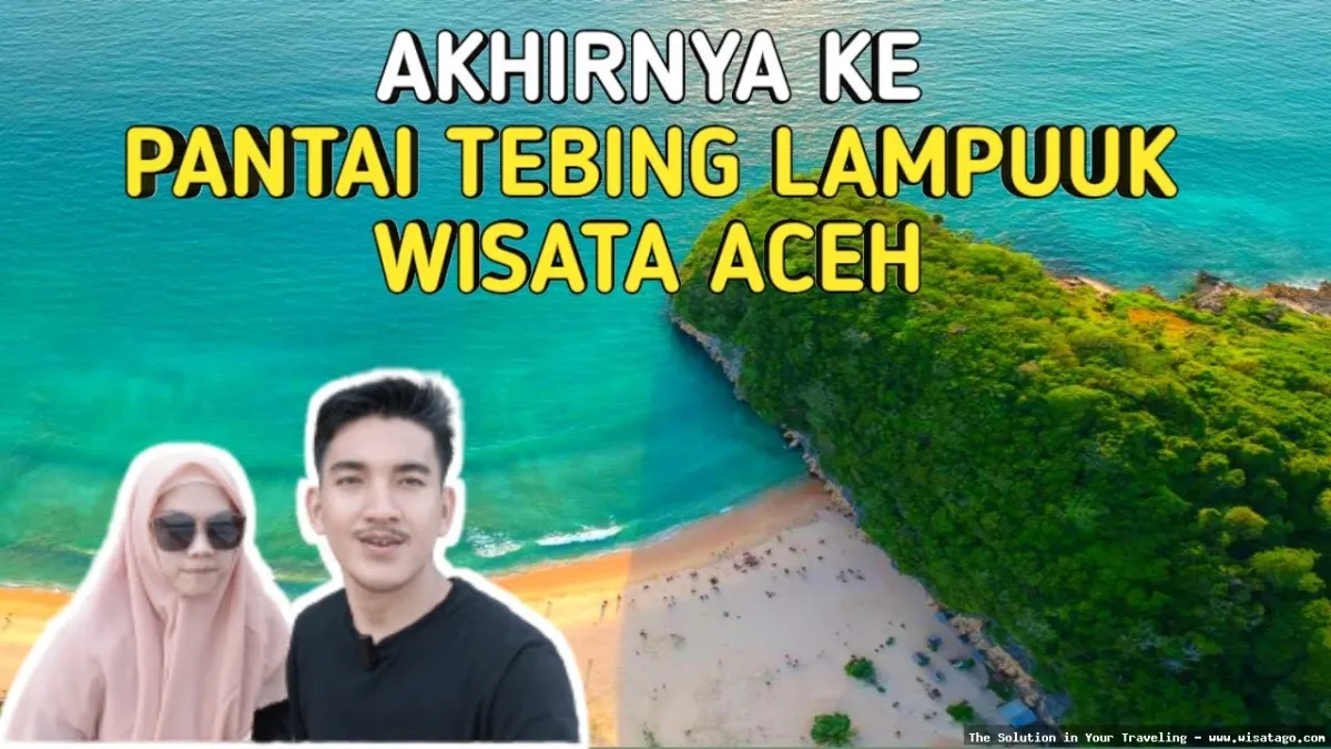 Pantai Tebing Lampuuk, pemandangan indah.