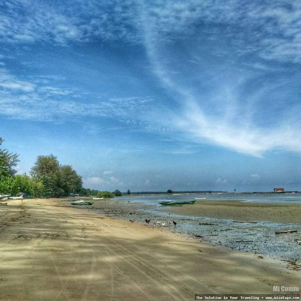 Pantai Teluk Empuk, panorama menenangkan
