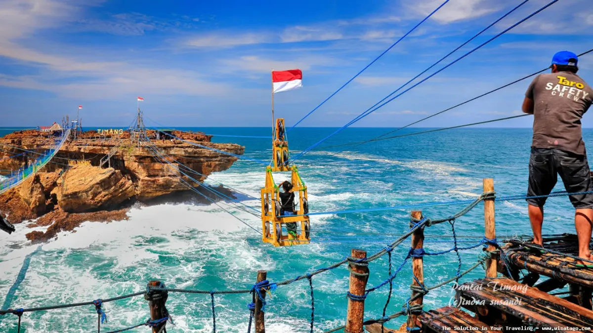 Pantai Timang, gondola ekstrem yang memacu adrenalin