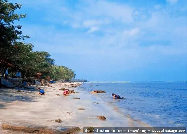 Pantai Ujung Genteng dengan pasir putih