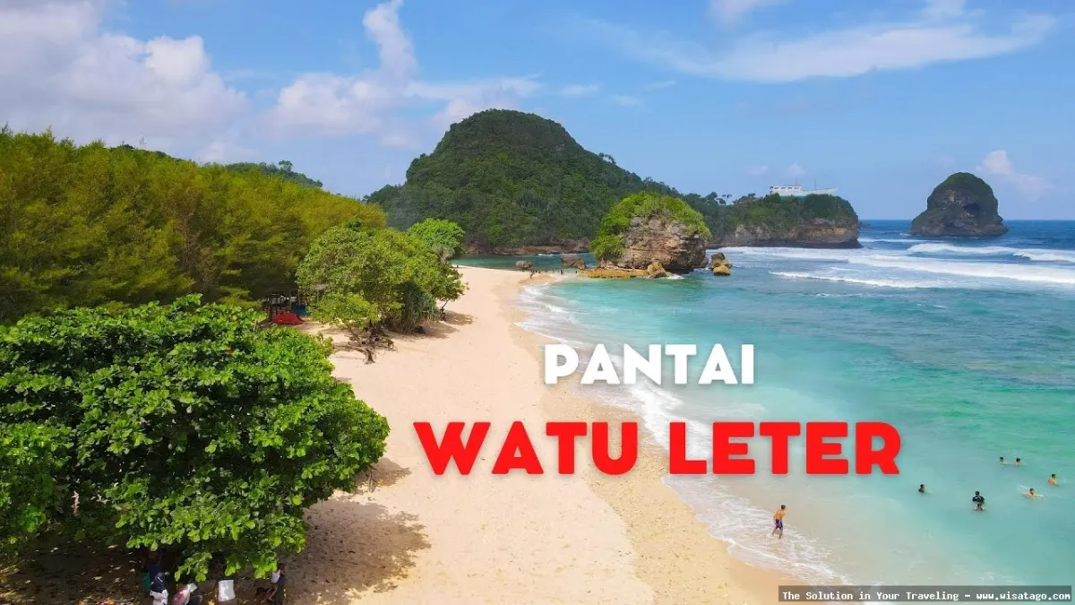 Pantai Watu Leter indah menawan eksotis