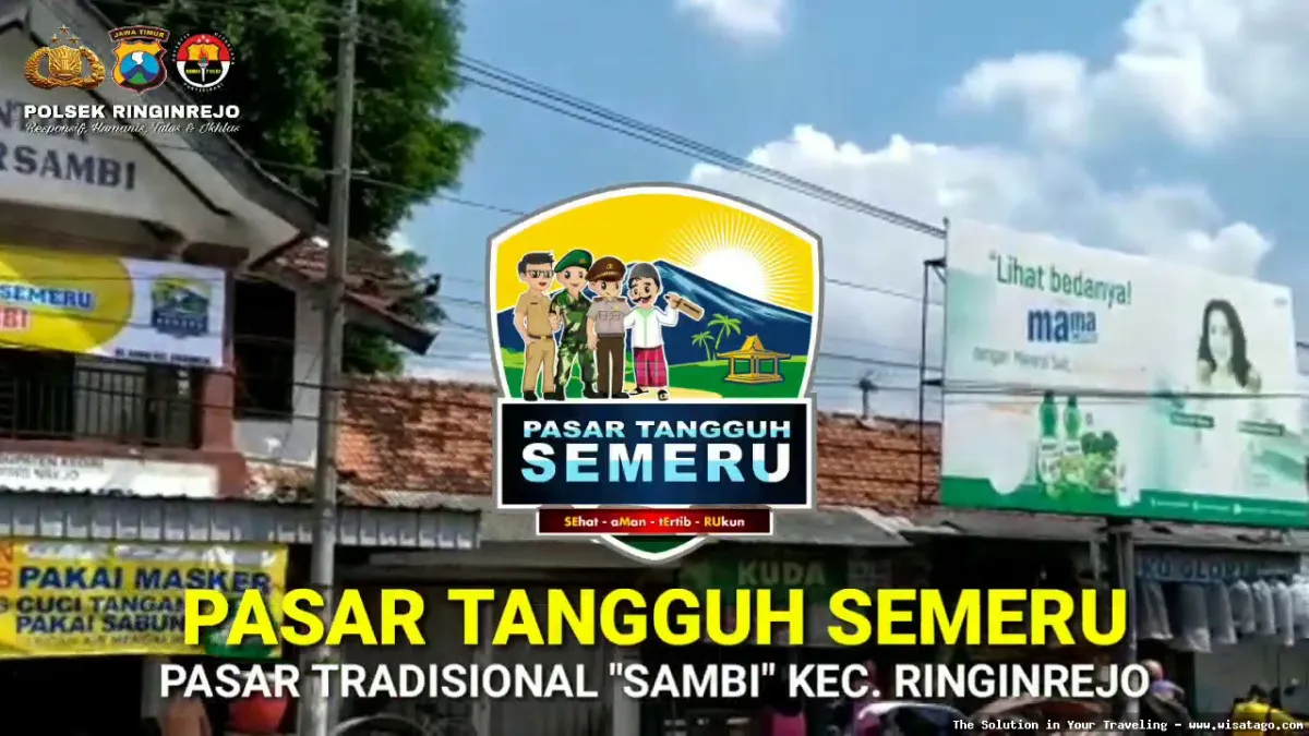 Pasar Minggu Semeru, ramai pengunjung berbelanja