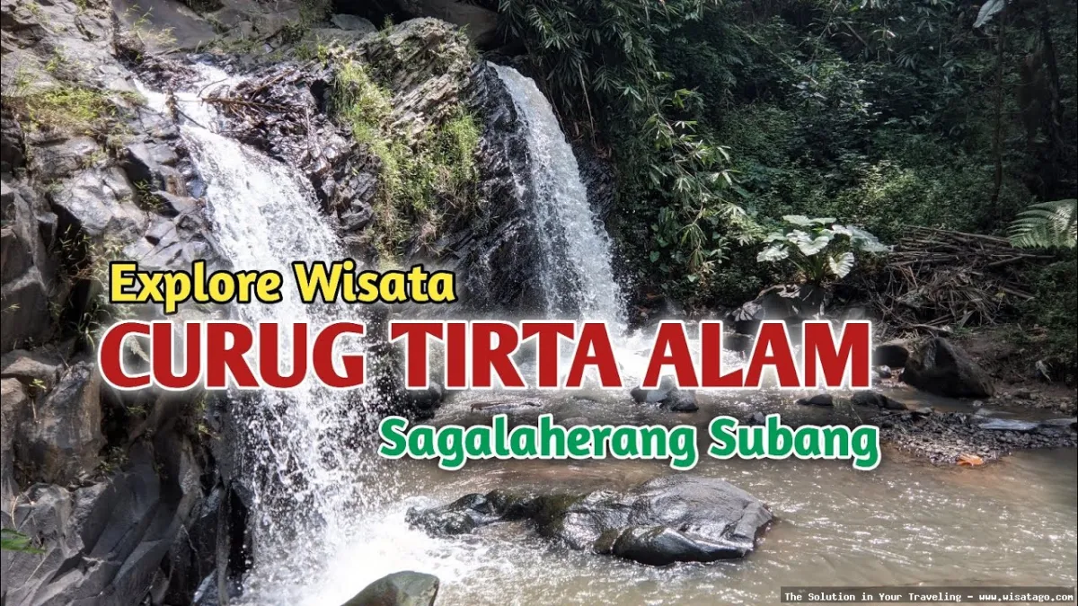 Pemandian Tirta Alam Sagalaherang yang asri