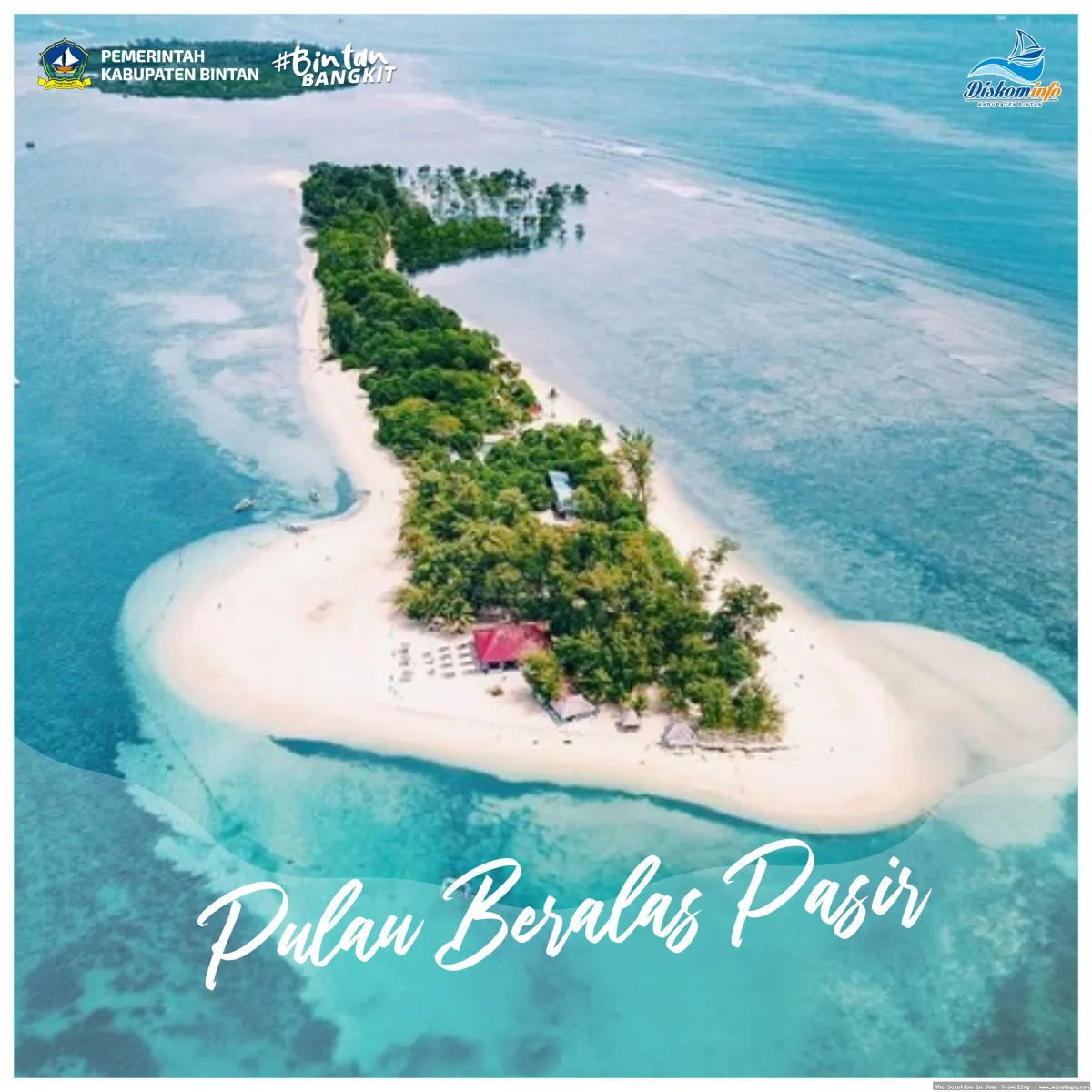 Pulau Beralas Pasir yang indah mempesona