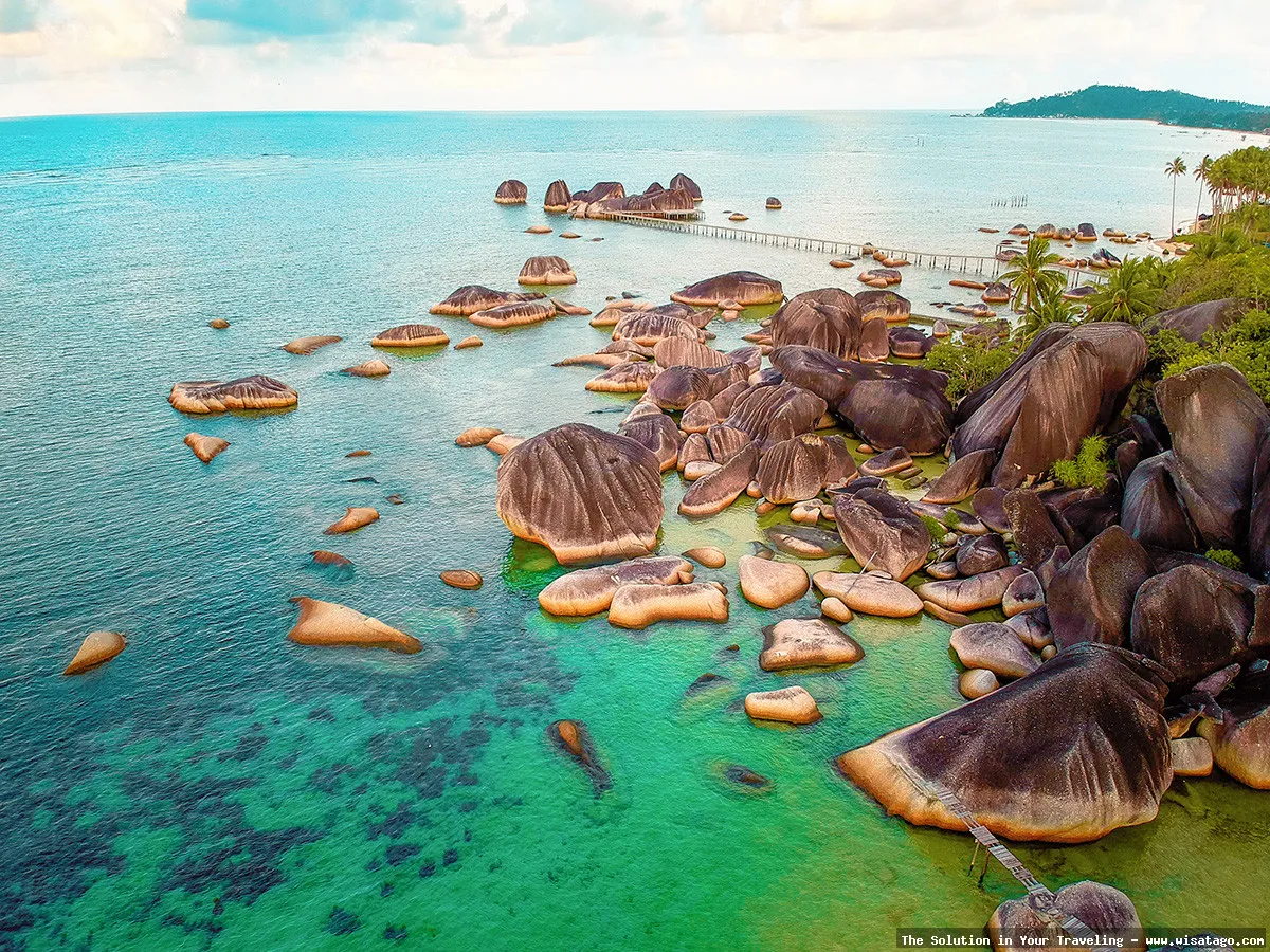 Pulau Teles: keindahan alam memukau