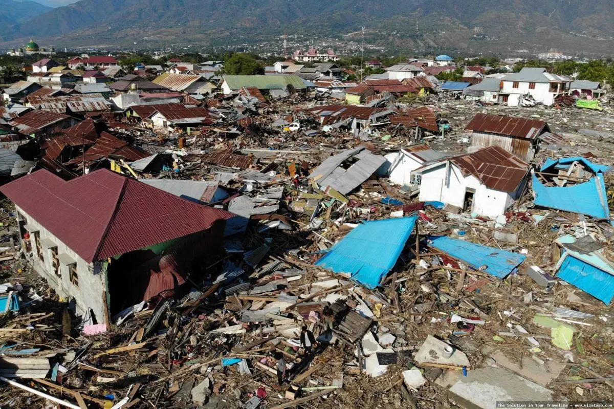 Pulau Tsunami, dampak dahsyat gelombang laut.