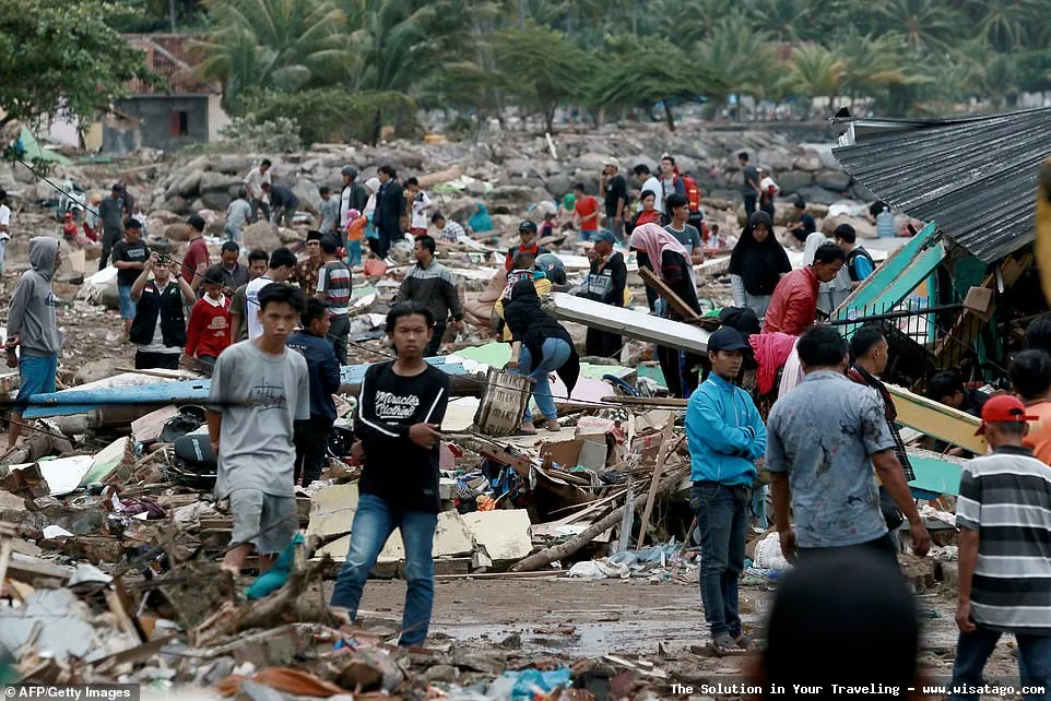 Pulau Tsunami, dampak gelombang dahsyat