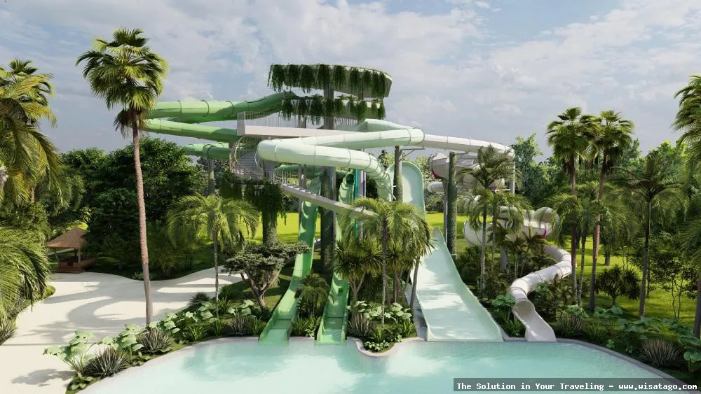 Queen Garden Waterboom, wahana air seru