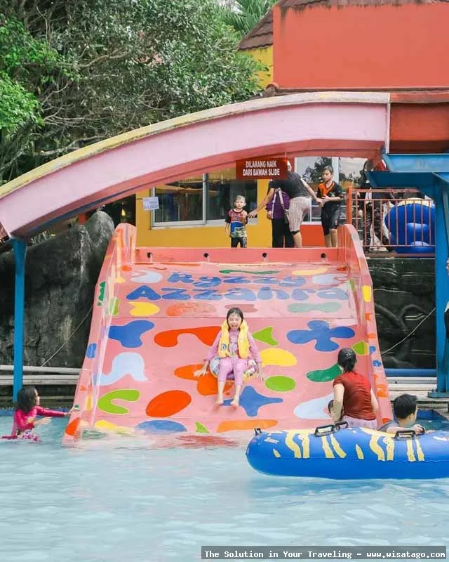 Ryzzy Azzahra Waterpark, wahana air seru