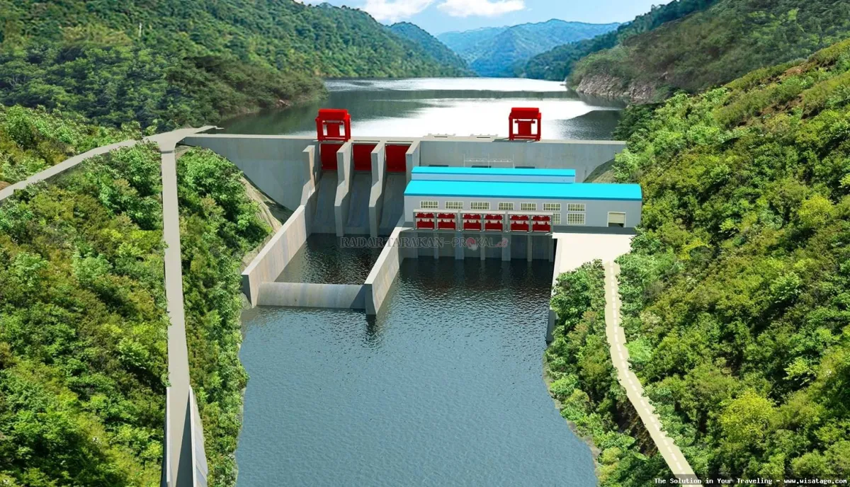 Sungai Tibi Jalur Tarakan yang indah