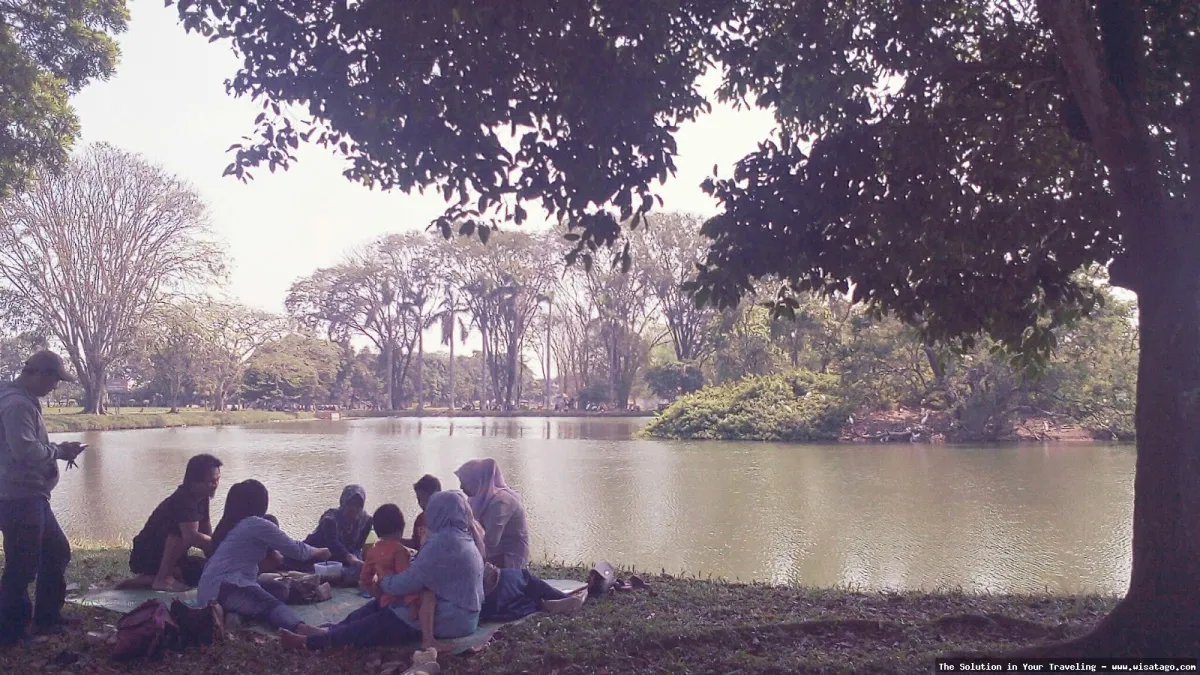 Taman Burung Sukamandi yang asri indah.