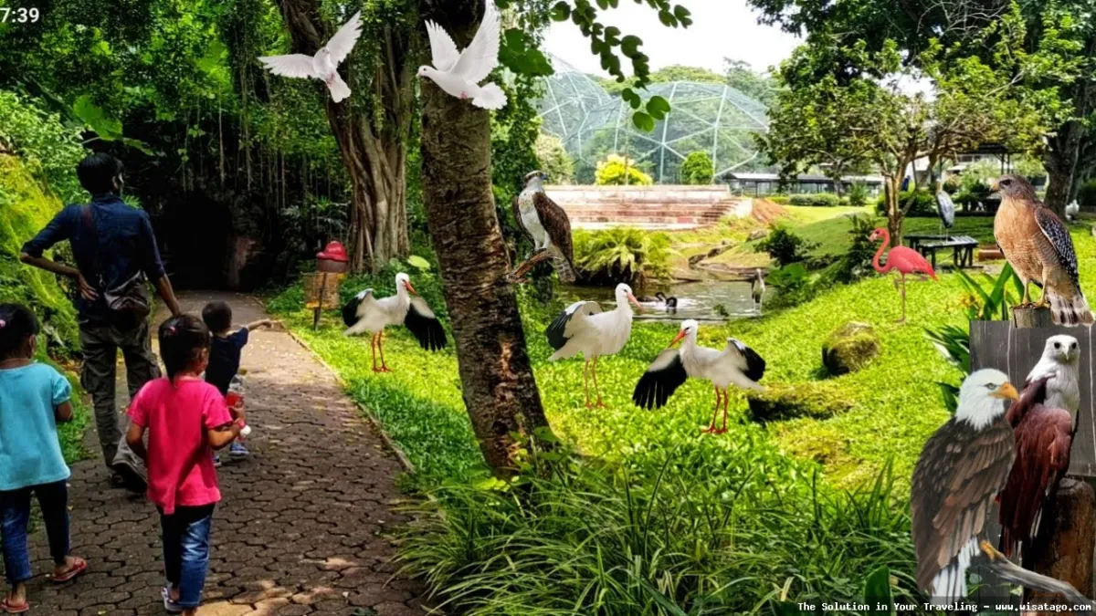 Taman Burung Sukamandi yang asri indah.