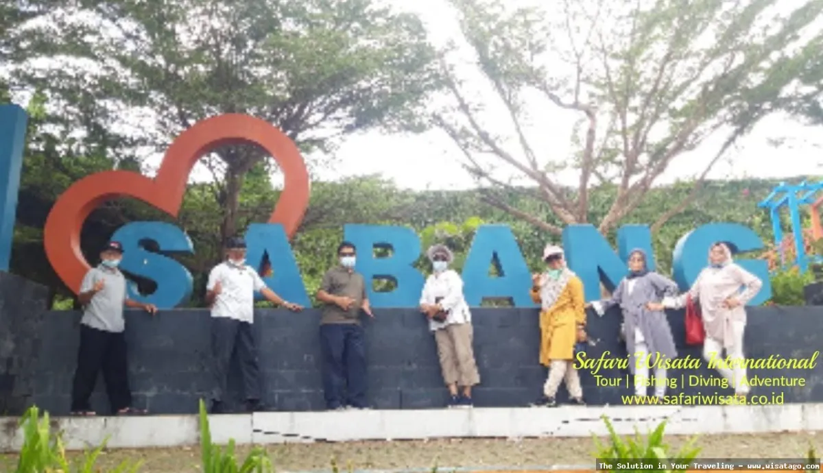 Taman I Love Sabang yang indah