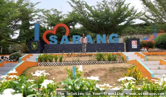 Taman I Love Sabang yang indah