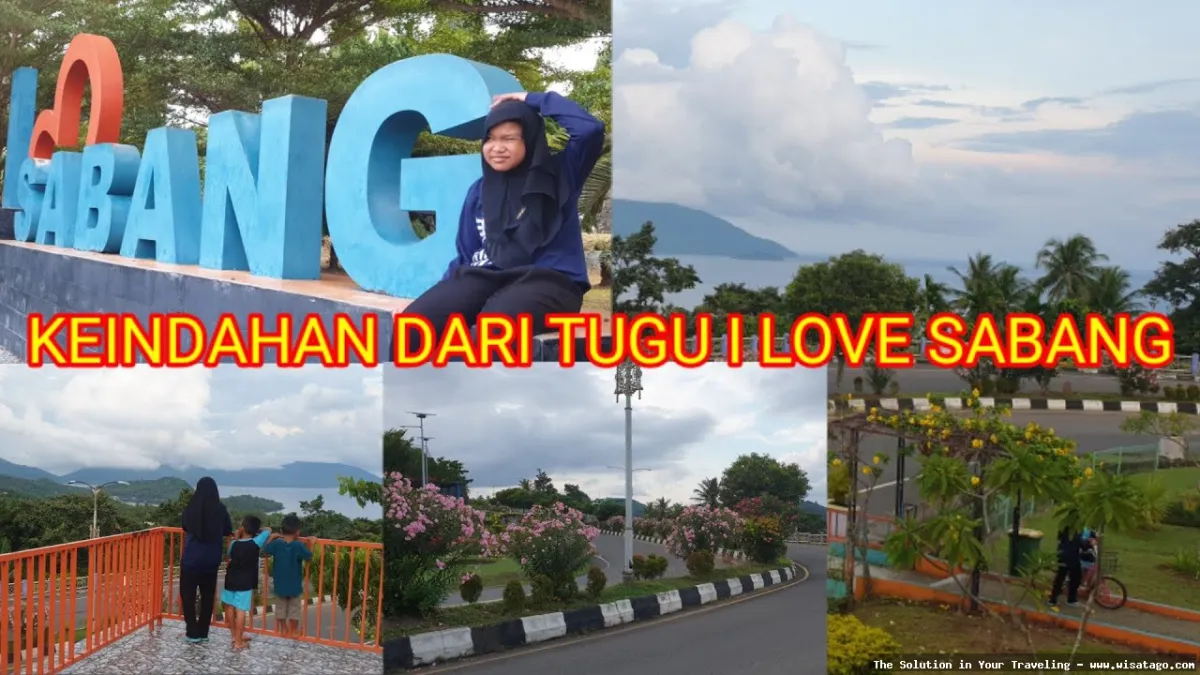 Taman I Love Sabang yang indah