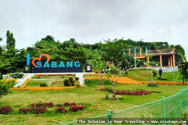 Taman I Love Sabang yang indah