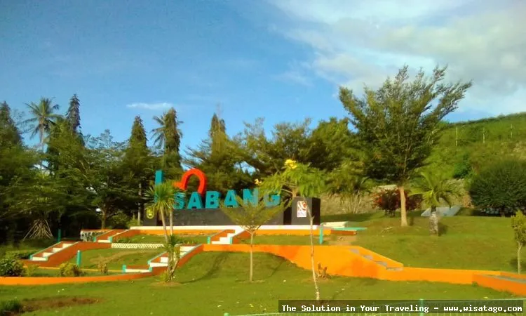 Taman I Love Sabang yang indah