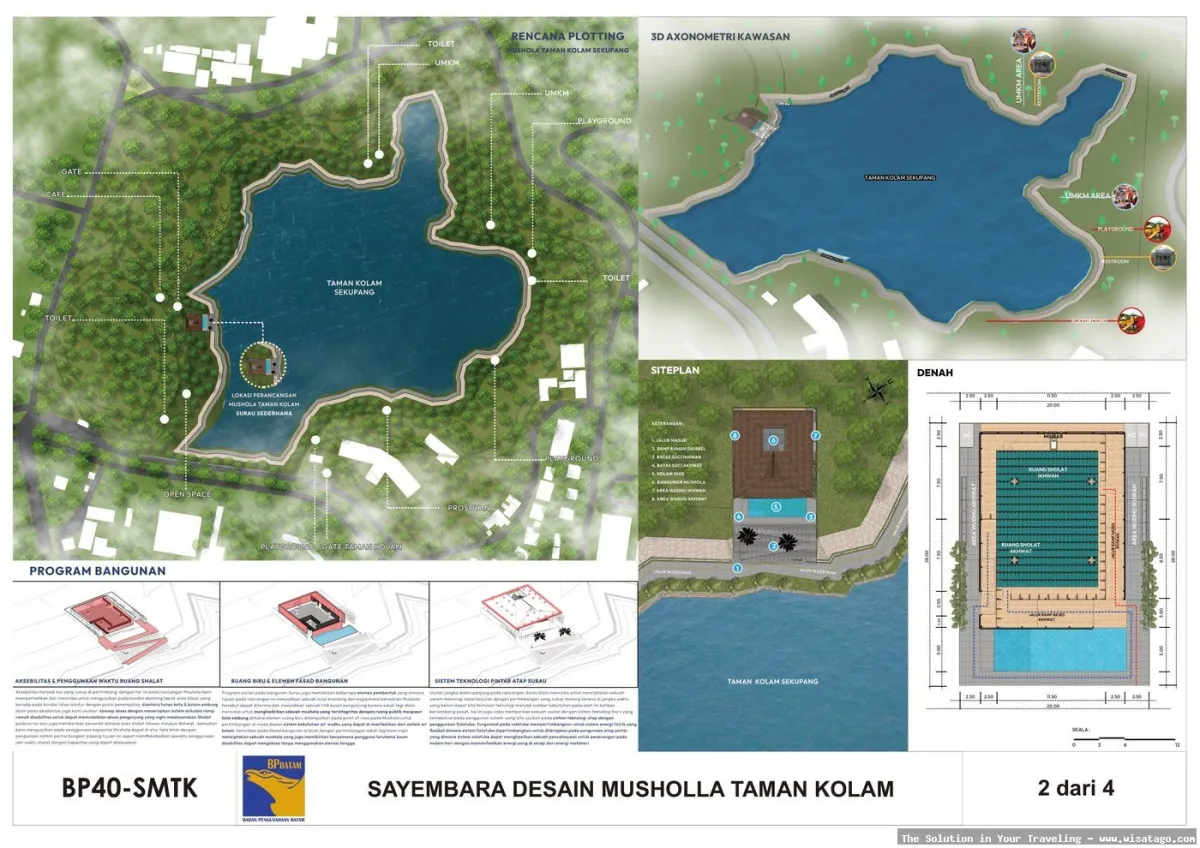 Taman Kolam Sekupang, suasana asri.