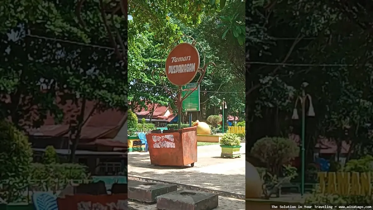 Taman Pusparagam, ruang terbuka hijau.