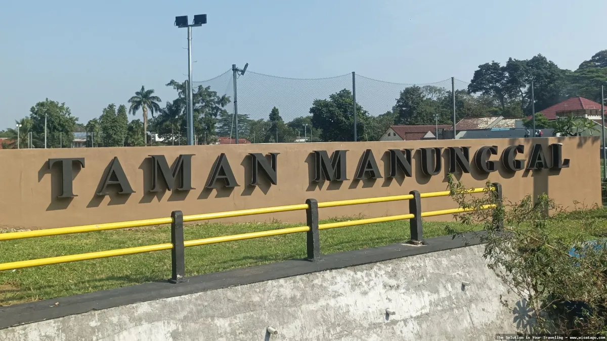 Taman Ria Manunggal, suasana cerah.