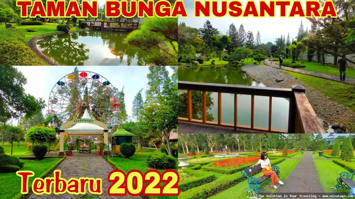 Taman Wisata Bunga Nusantara yang indah