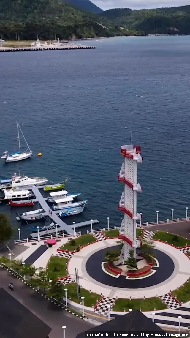 Tower Merah Putih Sabang yang megah