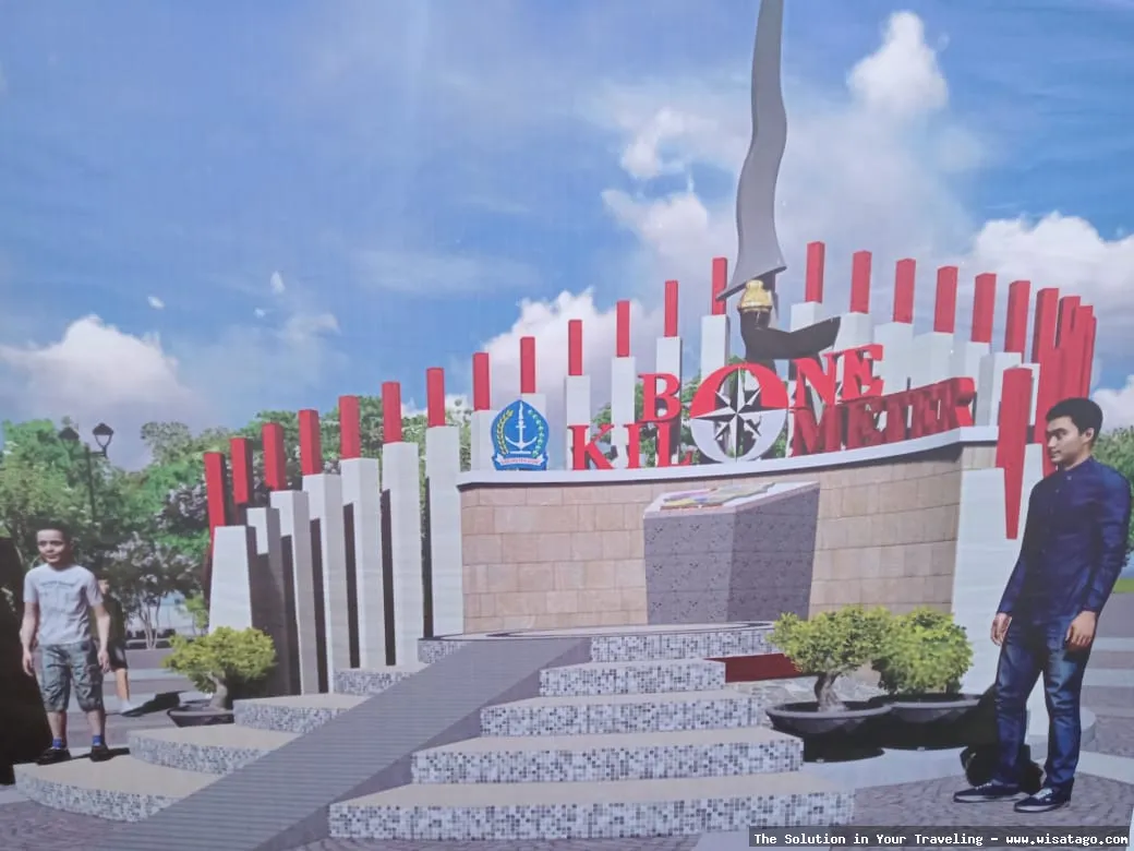 Tugu Nol Kilometer penanda lokasi.
