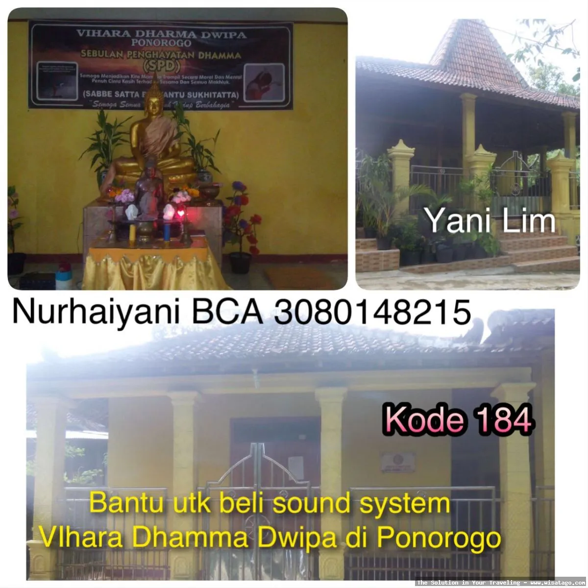 Vihara Dharma Dwiepa, tempat ibadah tenang