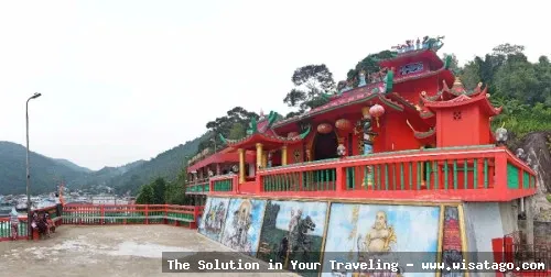 Vihara Gunung Dewa Siantan megah berdiri