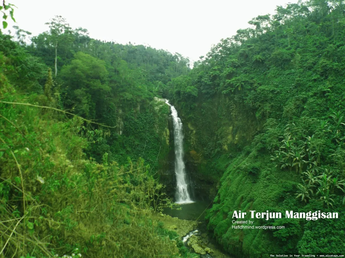 wisata Air Terjun Antrokan Manggisan indah