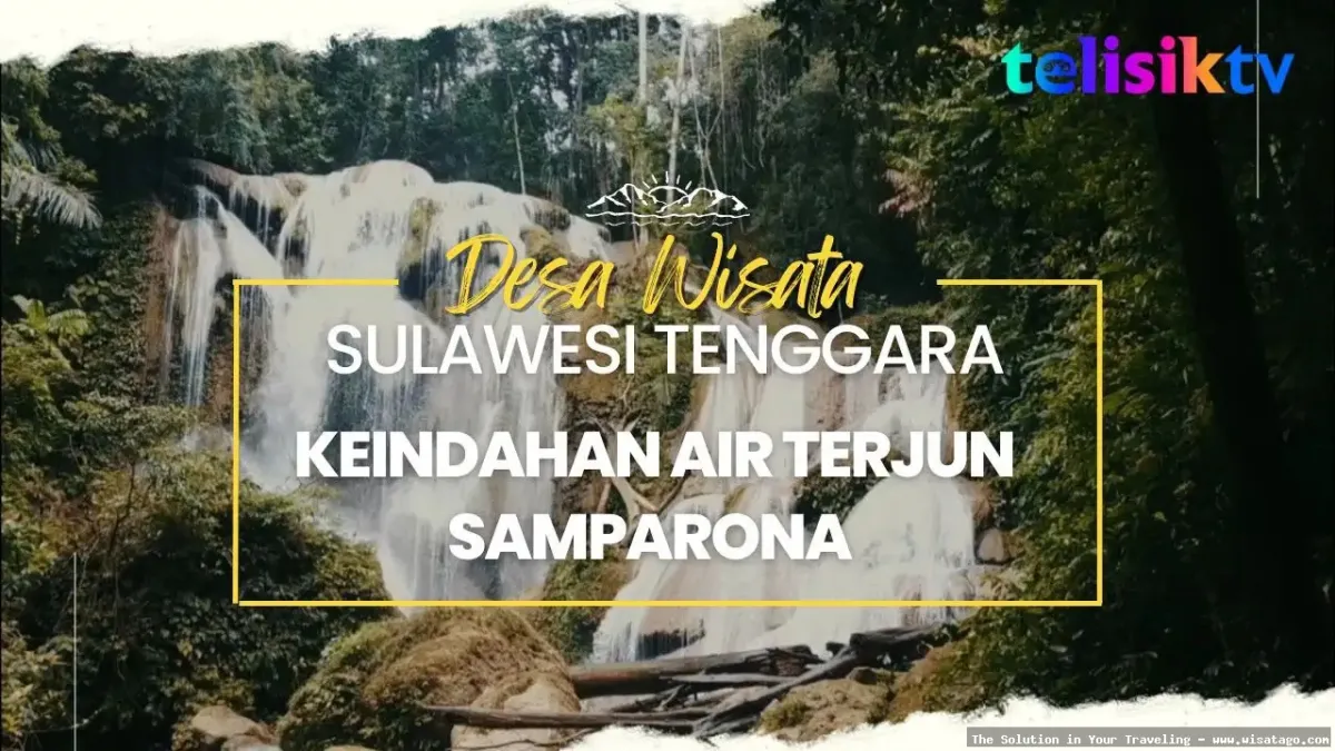 wisata Air Terjun Samparona yang indah