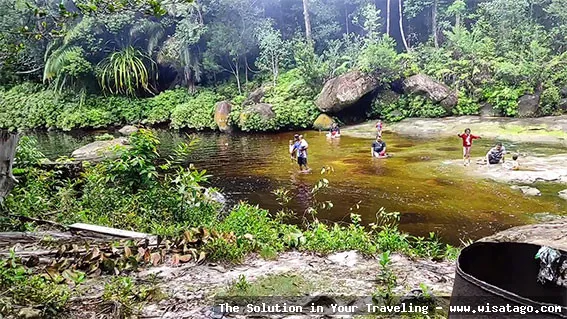 wisata Air Terjun Sungai Medang indah