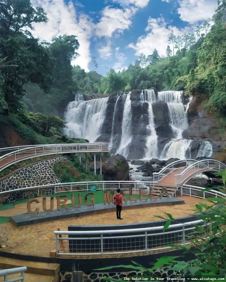 Wisata Curug Malela yang mempesona.