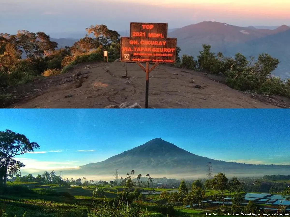 wisata Gunung Cikuray dengan pemandangan indah
