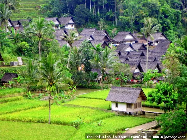 Wisata Kampung Naga, suasana pedesaan.