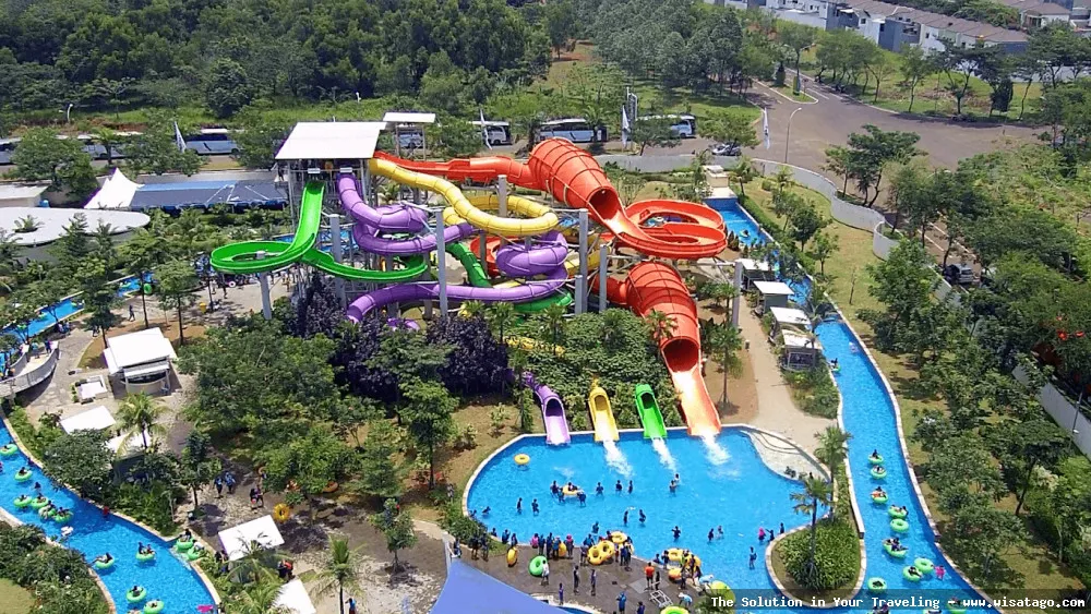 wisata Kampung Pelangi Waterpark ceria