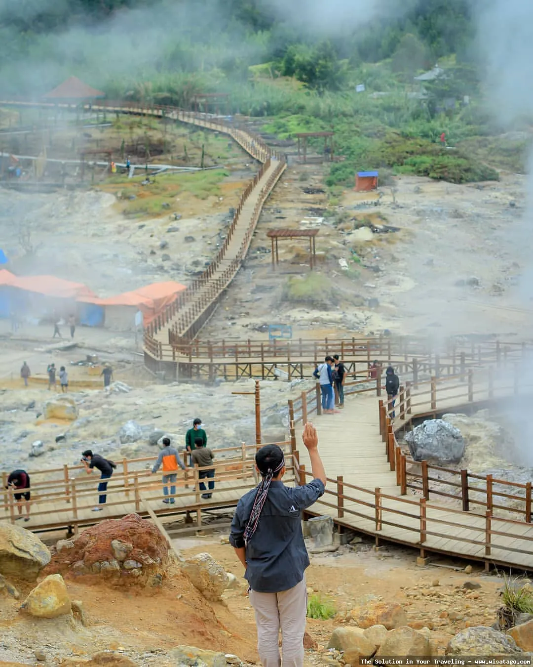 wisata Kawah Sikidang yang menawan
