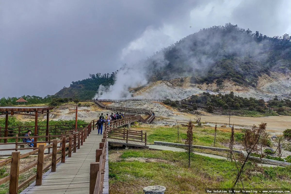 Wisata Kawah Sikidang yang memukau.