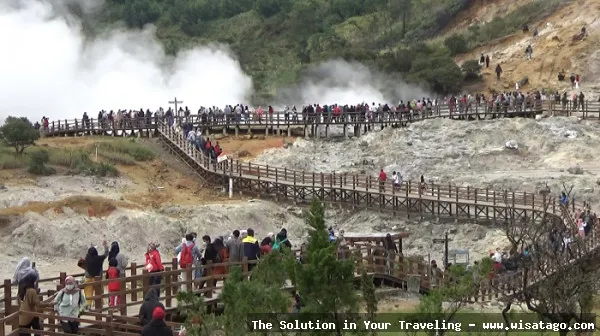 wisata Kawah Sikidang yang memukau