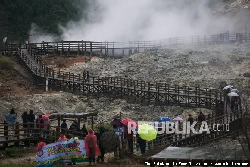 wisata Kawah Sikidang yang memukau